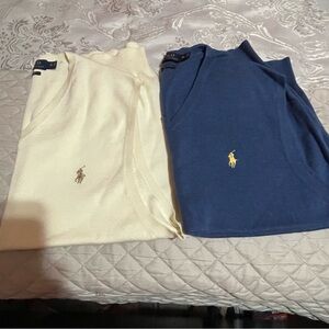 Polo by Ralph Lauren Kids' Cream and Blue Polo Shirts